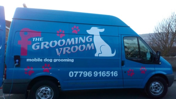 The Grooming Vroom mobile dog grooming van