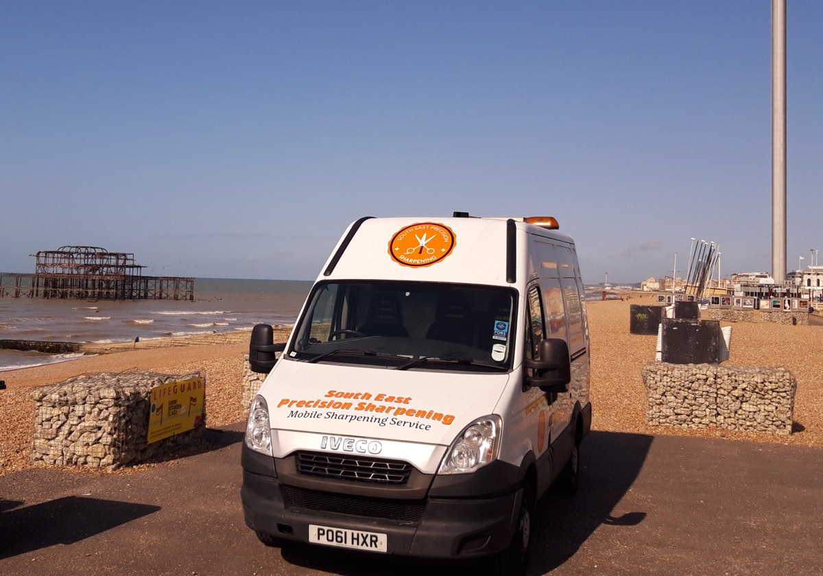 South East Precision Sharpening van, a fully equipped mobile workshop